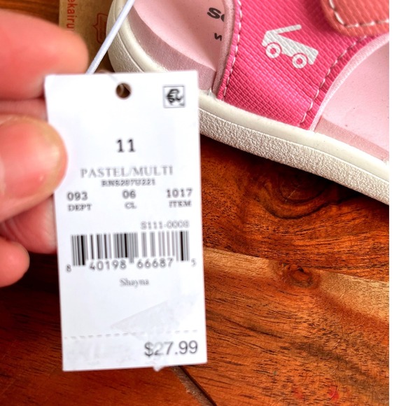 See Kai Run Basics Pastel Multi Water Friendly Sandals Size 11 NWT - Picture 5 of 10